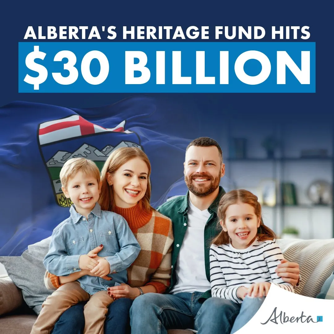 Nate Horner on X: "Alberta just made a historic $2.8 billion investment in  the Heritage Fund, pushing it to a record high of $30 billion. That means  we're turning Alberta's resource strength